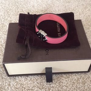Louis Vuitton Pink Epi Small Bracelet